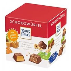 diversità Ritter Sport Chocolate Cube Box...