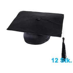 Set di 12 tocchi di laurea, cappelli da laureato,...