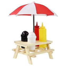 Mini tavolo da picnic in legno salsa di...
