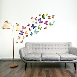 adesivi murali farfalla 21 singole farfalle...