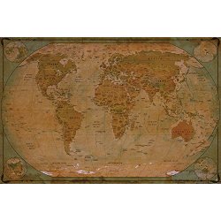 Mappa del mondo atlante globo - mappa storica del...