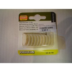 Proxxon Ruote lucidare in feltro 22 mm, 10 pezzi