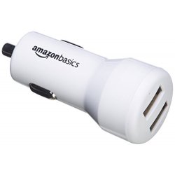 AmazonBasics - Caricabatterie per auto 4.8 A/24 W...