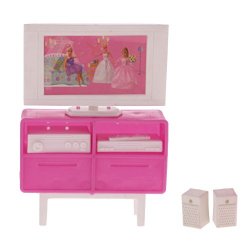 MagiDeal Plastica Mini Mobilia Del Dollhouse TV...