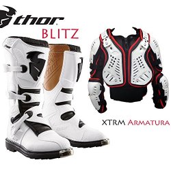 Thor Blitz Stivali Motocross Off-Road Stivali...