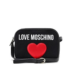 Love Moschino Borsa Canvas Nero+pebble Pu Nero -...