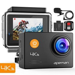 apeman 4K Action Cam 16MP WiFi Ultra HD con...