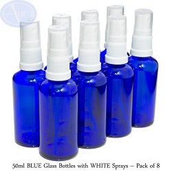 Bottiglie 50ml in vetro blu con diffusore spray...