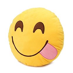 Emoji Pillow Emoji Smiley emoticon rotonda...