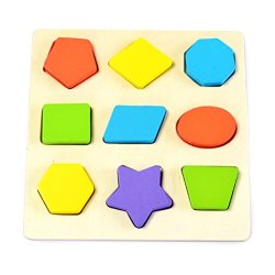 TOYMYTOY Puzzle di Legno per Bambini Forme...