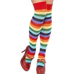 Gambaletti arcobaleno calzini a righe clown calze...
