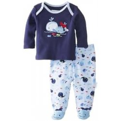 Boys Baby-vitamine neonati Whale Pajama Set 2...