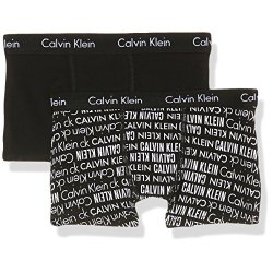 Calvin Klein Trunk Boxer Pacco da 2, Nero (Black...