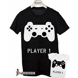 t-shirt e body festa del papà - Player 1 player...