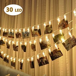 Bolweo photo clip peg string luci LED a batteria...