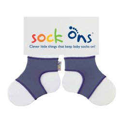 Sock Ons - Ferma calzini per bambini, colore Blu,...