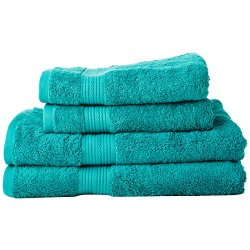 AmazonBasics - Set di 2 asciugamani da bagno e 2...