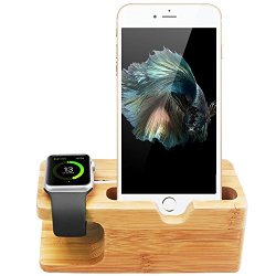 Apple Watch Stand, Aerb iWatch Bamboo Wood...