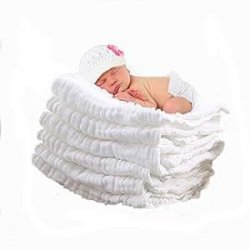 Asciugamani Bimbo Baby Bath Towel 100% Mussola...