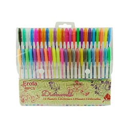 Erofa 48 confezioni color penne a inchiostro gel...