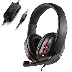 JAMSWALL Gaming Headset 3.5mm Wired Over-head...