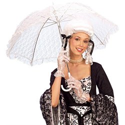 Ombrello parasole in pizzo bianco ombrellino...