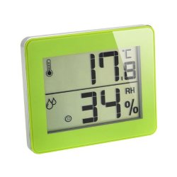 Termometro e igrometro per ultra-piatto verde