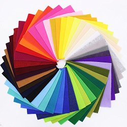 42 Colori Feltro in Fogli DIY Tessuto Poliestere...