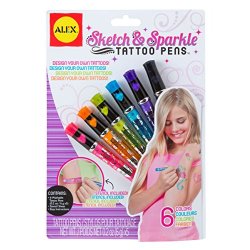 Alex Toys - Tatuaggio Penne Kit-Sketch & Sparkle
