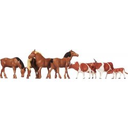 H0 -Figurine Cavalli E Mucche