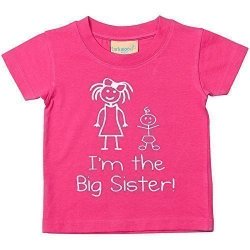 Im the big sister rosa maglietta bambini piccoli...
