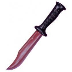 coltello finto giocattolo con sangue 33cm Per...